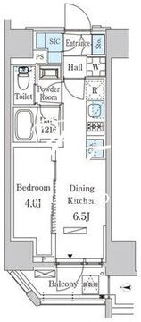 ザ・ライオンズフォーシア蒲田 801 間取り図