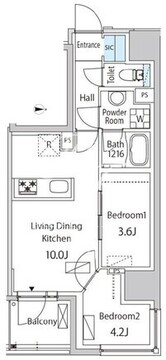 ザ・ライオンズフォーシア蒲田 204 間取り図