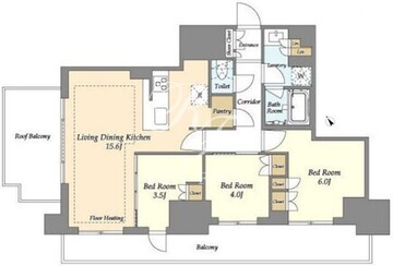 オアーゼ日暮里レジデンス 1012 間取り図
