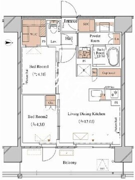 ブランシエスタ木場 812 間取り図