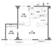 カスタリア原宿 502 間取り図