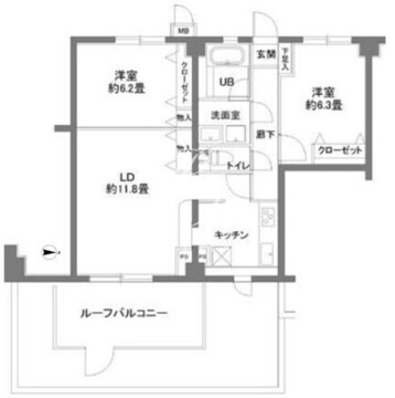 カスタリア原宿 503 間取り図