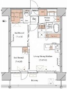 ブランシエスタ木場 911 間取り図