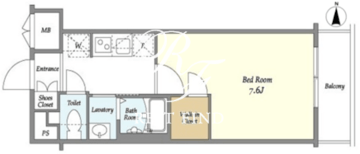 ラティエラ都立大学 206 間取り図