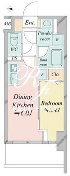 ドゥーエ王子神谷 207 間取り図