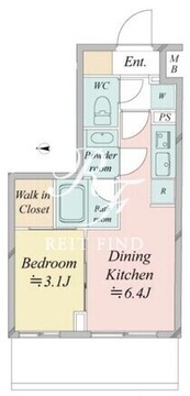 ドゥーエ王子神谷 206 間取り図