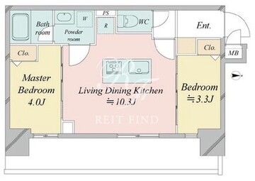 ドゥーエ王子神谷 108 間取り図