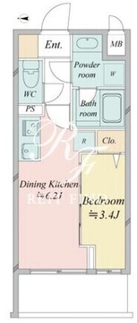 ドゥーエ王子神谷 101 間取り図