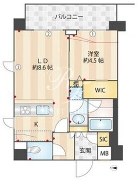 エミリブ下落合 610 間取り図