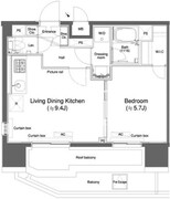 カスタリア森下2 1101 間取り図
