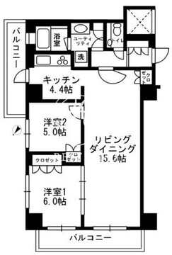 アーバンパーク代官山 2-406 間取り図