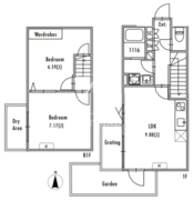 グランパセオ大崎戸越銀座1 101 間取り図