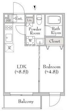 テラブリック南大 302 間取り図