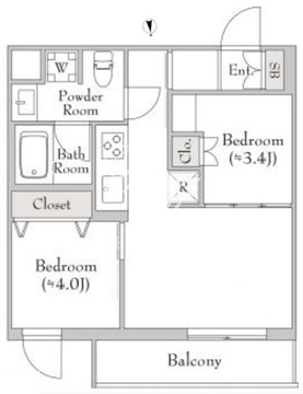 テラブリック南大 401 間取り図