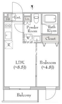 テラブリック南大 402 間取り図