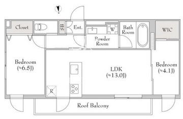 テラブリック南大 701 間取り図