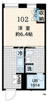 フレア恵比寿 102 間取り図