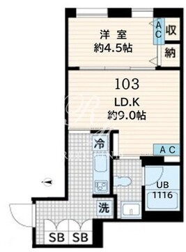 フレア恵比寿 103 間取り図
