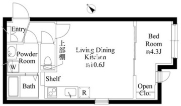 カーサピアッツァ東池袋 502 間取り図