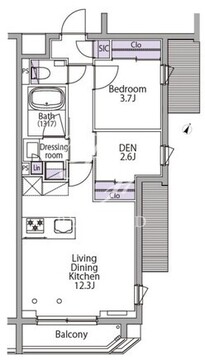 イプセ代々木レジデンス 504 間取り図
