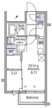 イプセ代々木レジデンス 502 間取り図