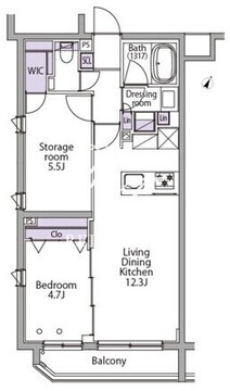 イプセ代々木レジデンス 305 間取り図
