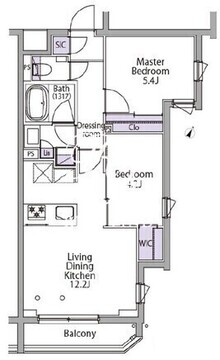 イプセ代々木レジデンス 304 間取り図
