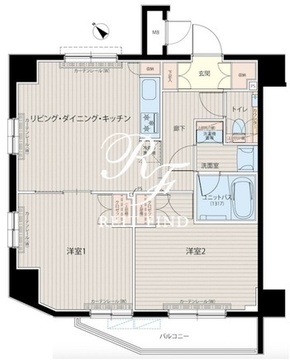 ルーブル中板橋六番館 401 間取り図