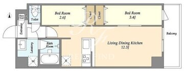 アルファコート梅島 201 間取り図