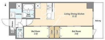 アルファコート梅島 202 間取り図