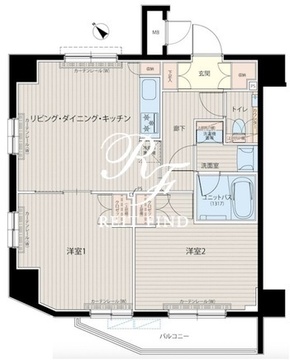 ルーブル中板橋六番館 601 間取り図