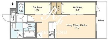アルファコート梅島 407 間取り図