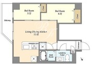 アルファコート青井 201 間取り図