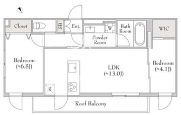 テラブリック南大井 701 間取り図
