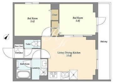 ドゥーエ曳舟2 407 間取り図