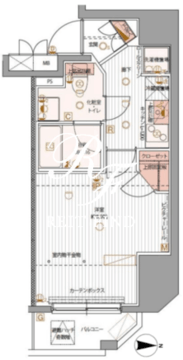 パティーナ上野 402 間取り図