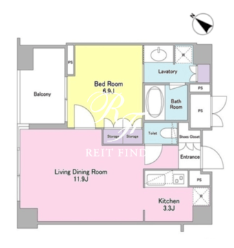 ランテンヌ四谷 201 間取り図