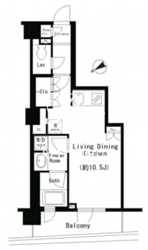 エスティメゾン四谷坂町 604 間取り図