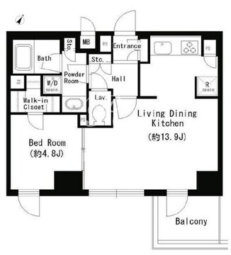 エスティメゾン四谷坂町 410 間取り図