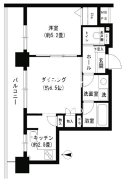 クリオ文京小石川 406 間取り図