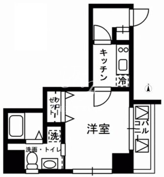 レジディア中野 303 間取り図