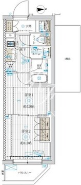 ジェノヴィア世田谷桜 201 間取り図