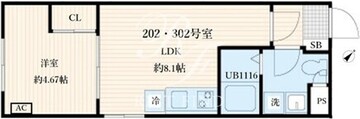 アグライア要町 202 間取り図