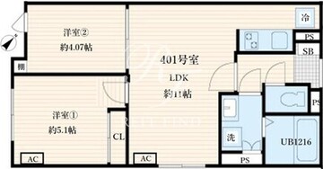 アグライア要町 401 間取り図