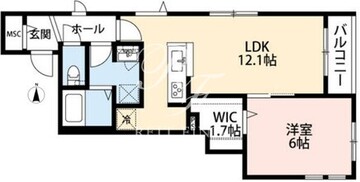 シュヴァル新宿 202 間取り図