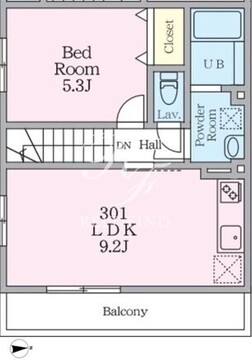 ミハス中野2 301 間取り図
