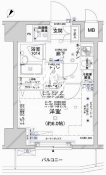 コンシェリア新橋 402 間取り図