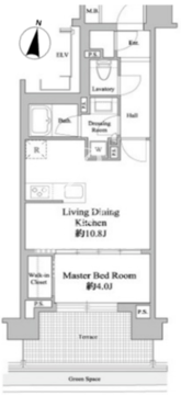 ドゥーエ西馬込 104 間取り図