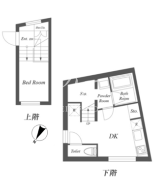 パセオ三軒茶屋イースト＆ウエスト W-104 間取り図