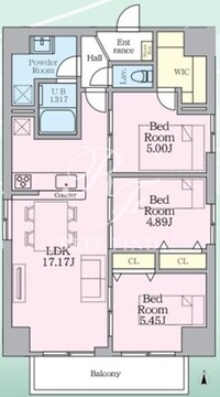 Daiwaグレイスメゾン亀戸 801 間取り図